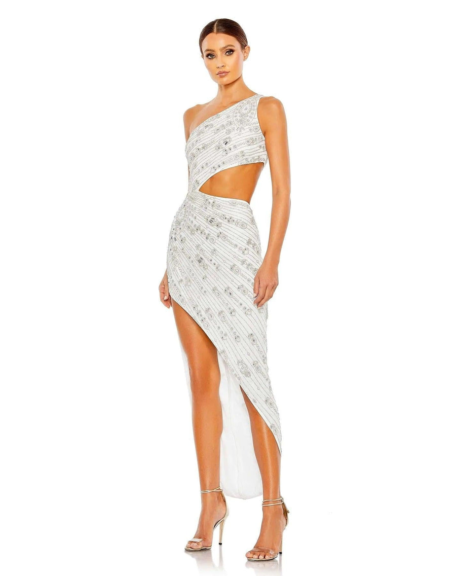 Mac Duggal Prom High Low One Shoulder Dress 10880 - The Dress Outlet