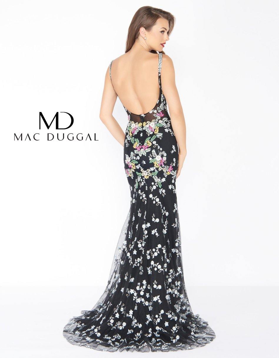 Mac Duggal Prom Long Floral Evening Dress 50386R - The Dress Outlet