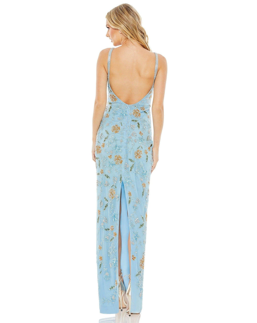 Mac Duggal Prom Long Formal Floral Dress 10808 - The Dress Outlet