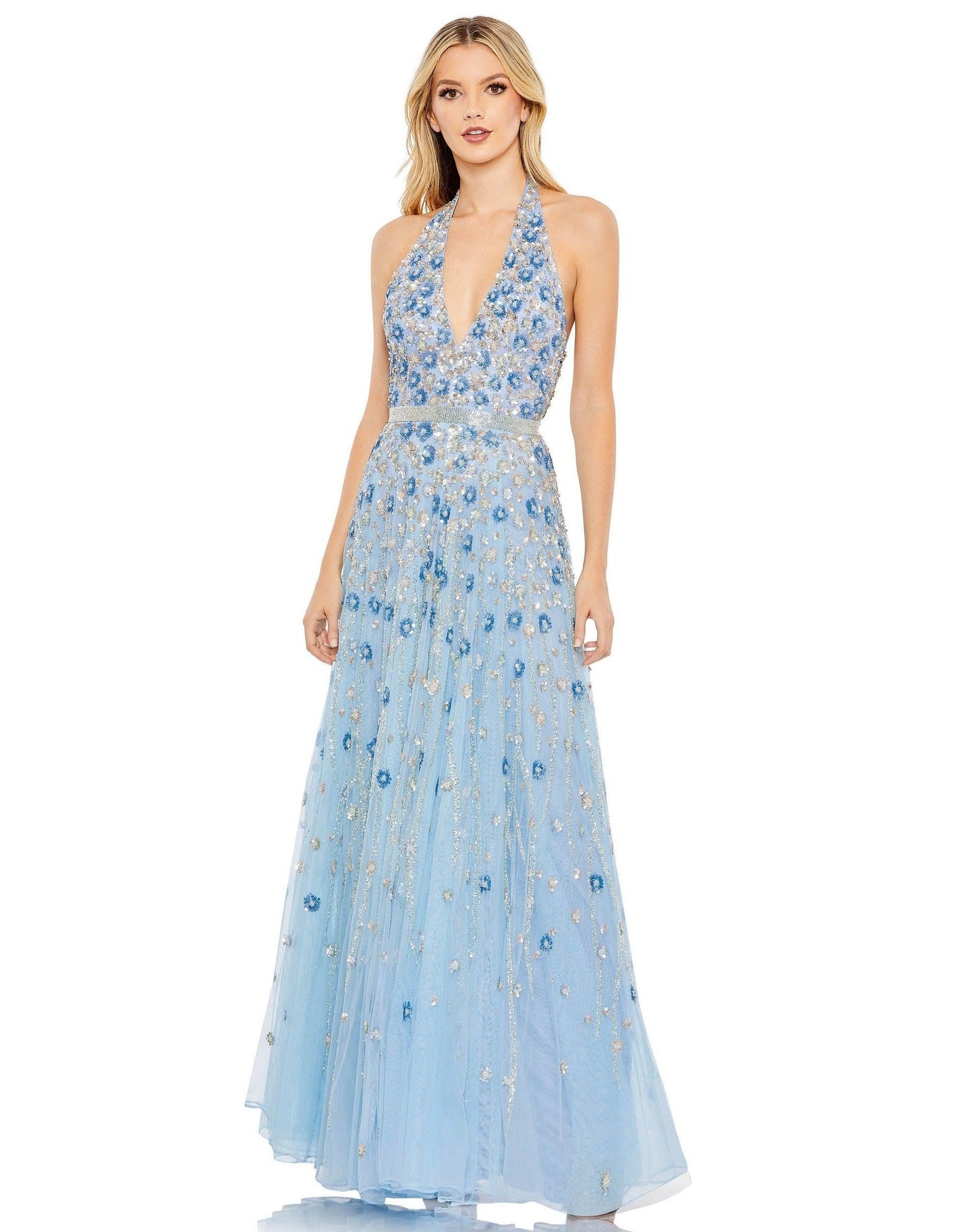 فستان ماك دوجال 5654 الرسمي الطويل المزين بالخرز