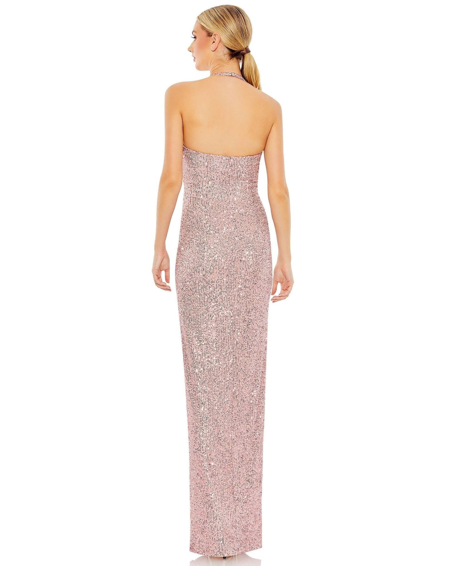 Prom Dresses Prom Long Halter Evening Gown Rose