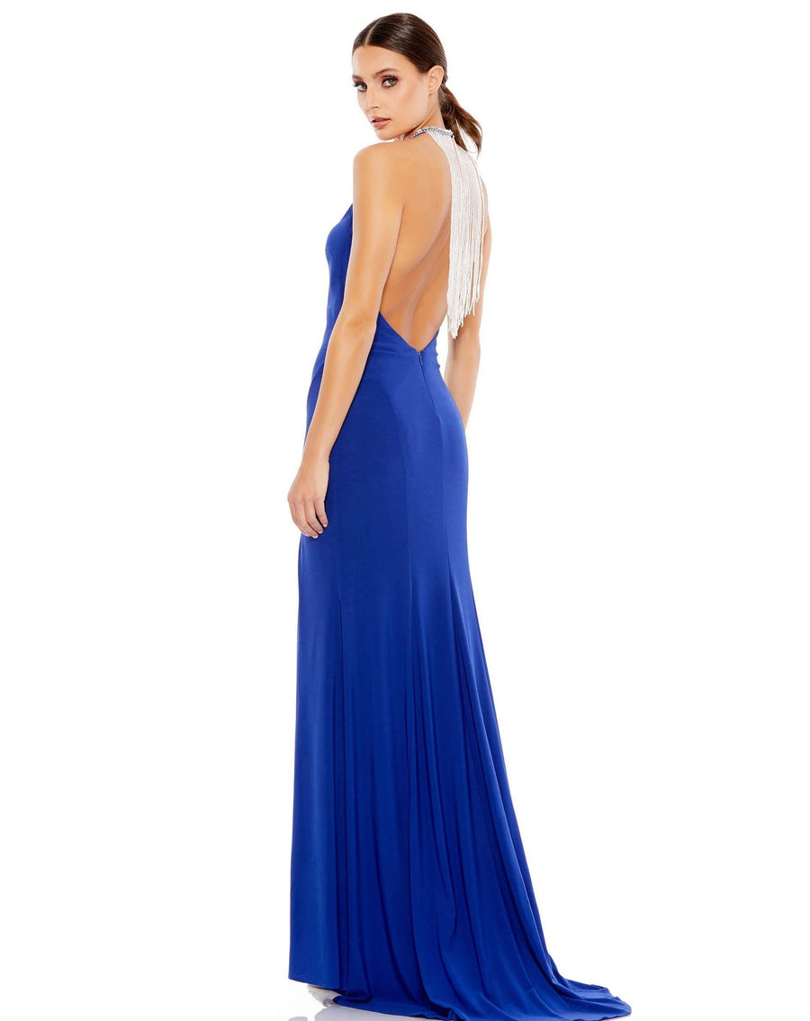 Mac Duggal Prom Long Halter Formal Dress 26518 - The Dress Outlet