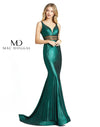 Mac Duggal Prom Long Metallic Mesh Formal Gown 40960 - The Dress Outlet