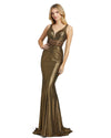 Mac Duggal Prom Long Metallic Mesh Formal Gown 40960 - The Dress Outlet