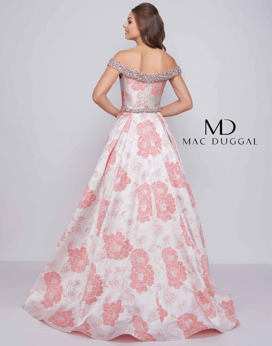 Mac Duggal Prom Long Off Shoulder Ballgown 66710H - The Dress Outlet