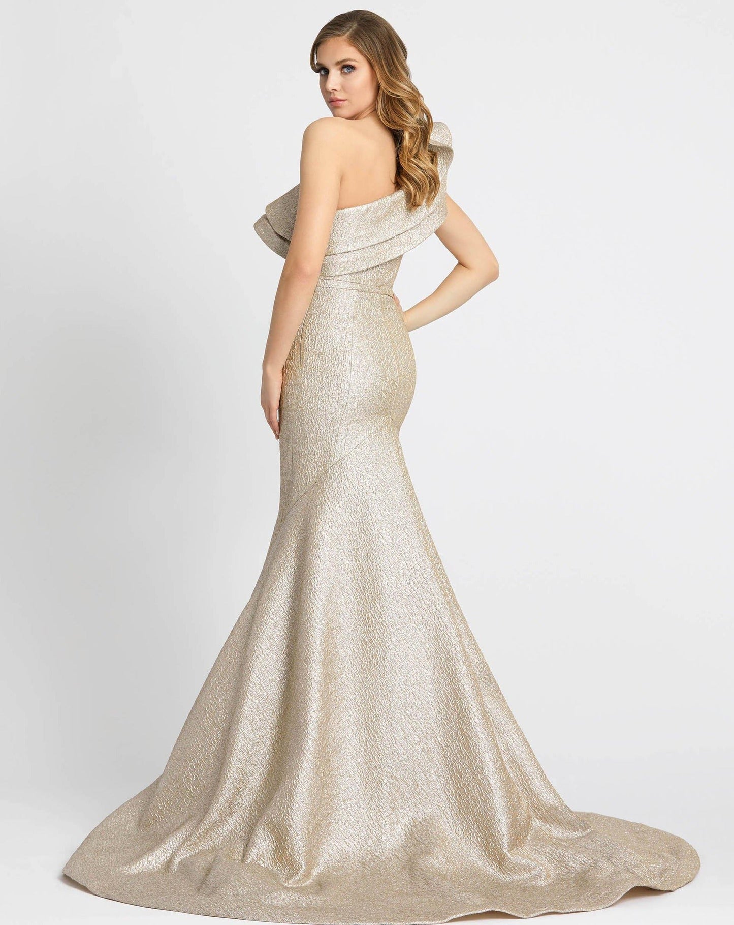 Mac Duggal Prom Long One Shoulder Dress 67284 - The Dress Outlet