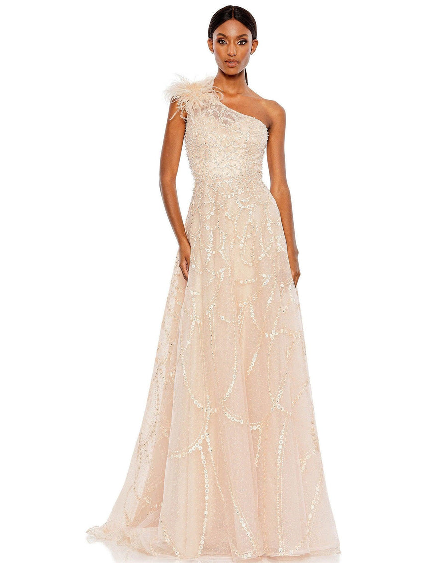 Mac Duggal Prom Long One Shoulder Formal Gown 20389 - The Dress Outlet