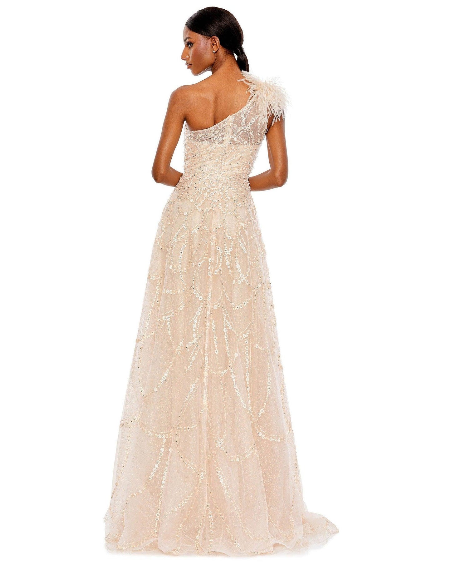 Mac Duggal Prom Long One Shoulder Formal Gown 20389 - The Dress Outlet