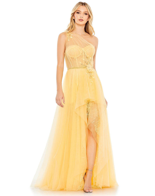 Mac Duggal Prom Long One Shoulder Formal Gown 50661 - The Dress Outlet