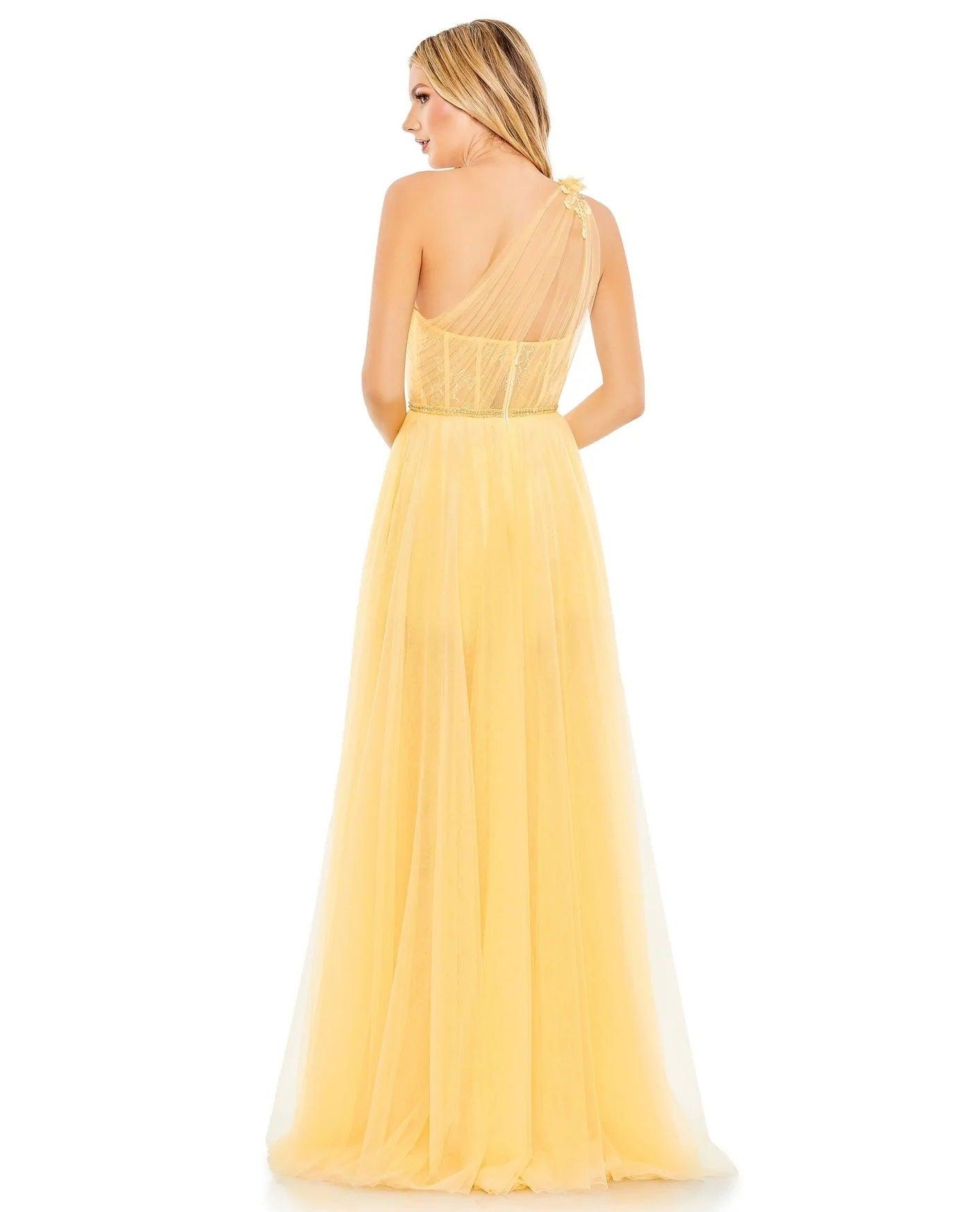 Mac Duggal Prom Long One Shoulder Formal Gown 50661 - The Dress Outlet