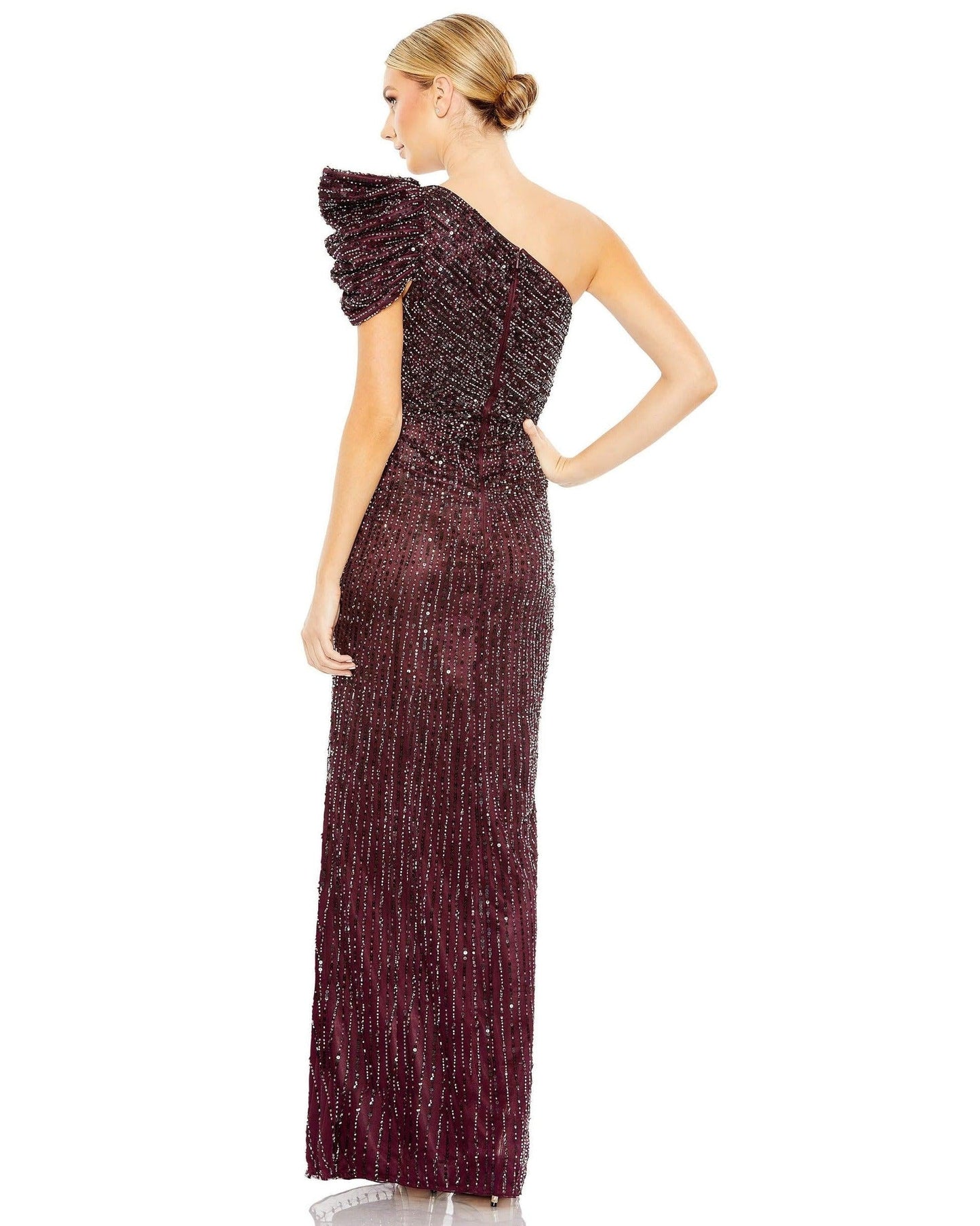 فستان ماك دوجال 5622 الرسمي الطويل بكتف واحد