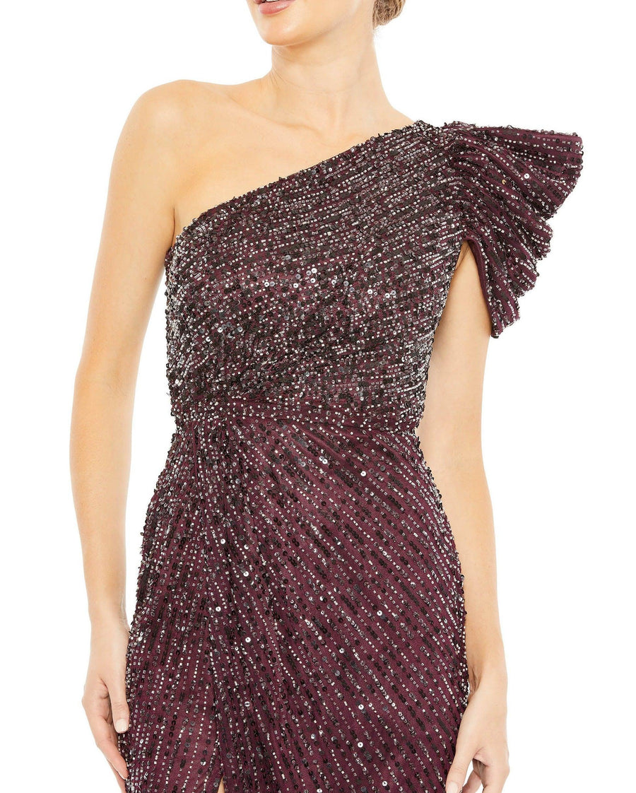 فستان ماك دوجال 5622 الرسمي الطويل بكتف واحد