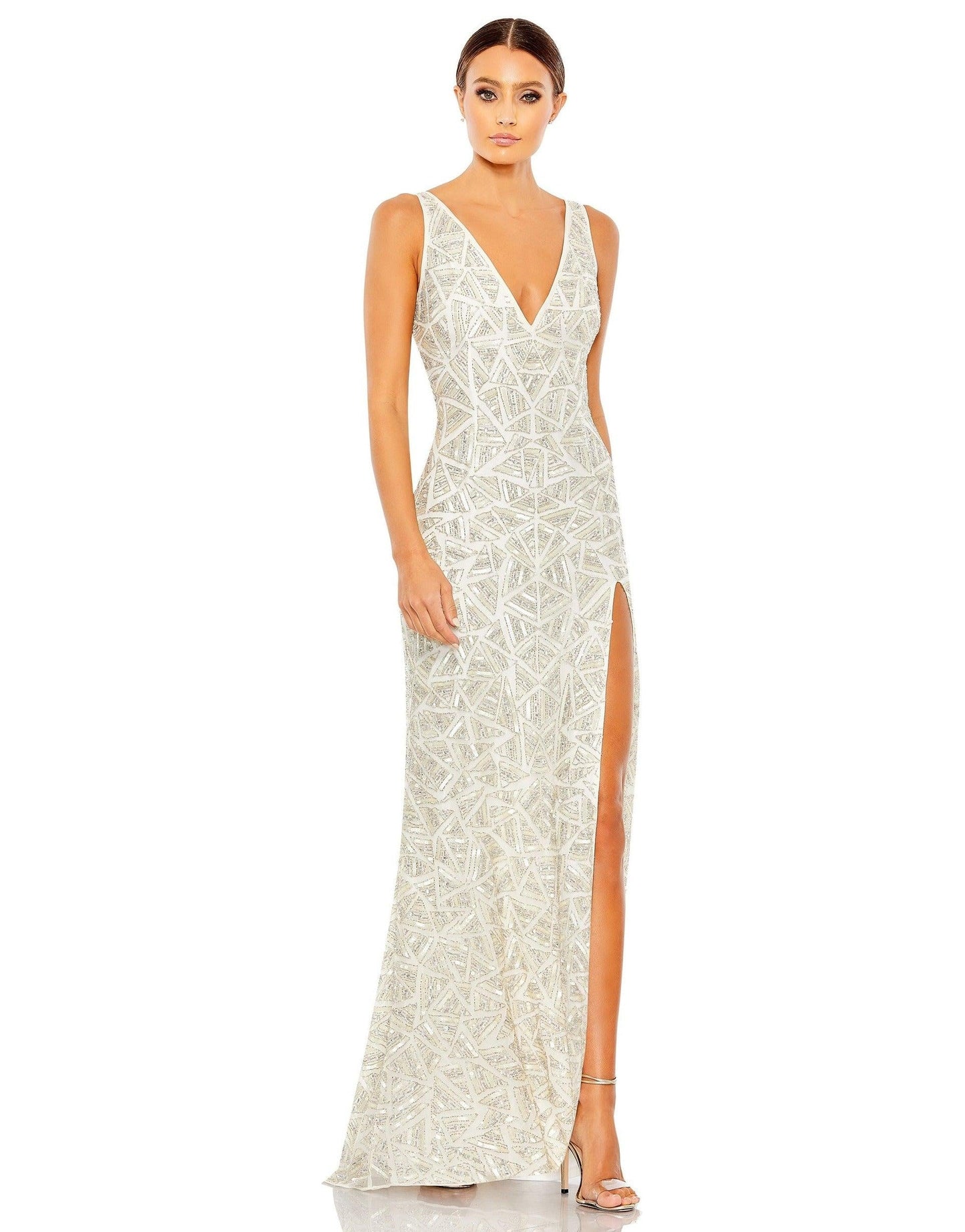 Mac Duggal Prom Long Sleeve Formal Dress 93552 - The Dress Outlet