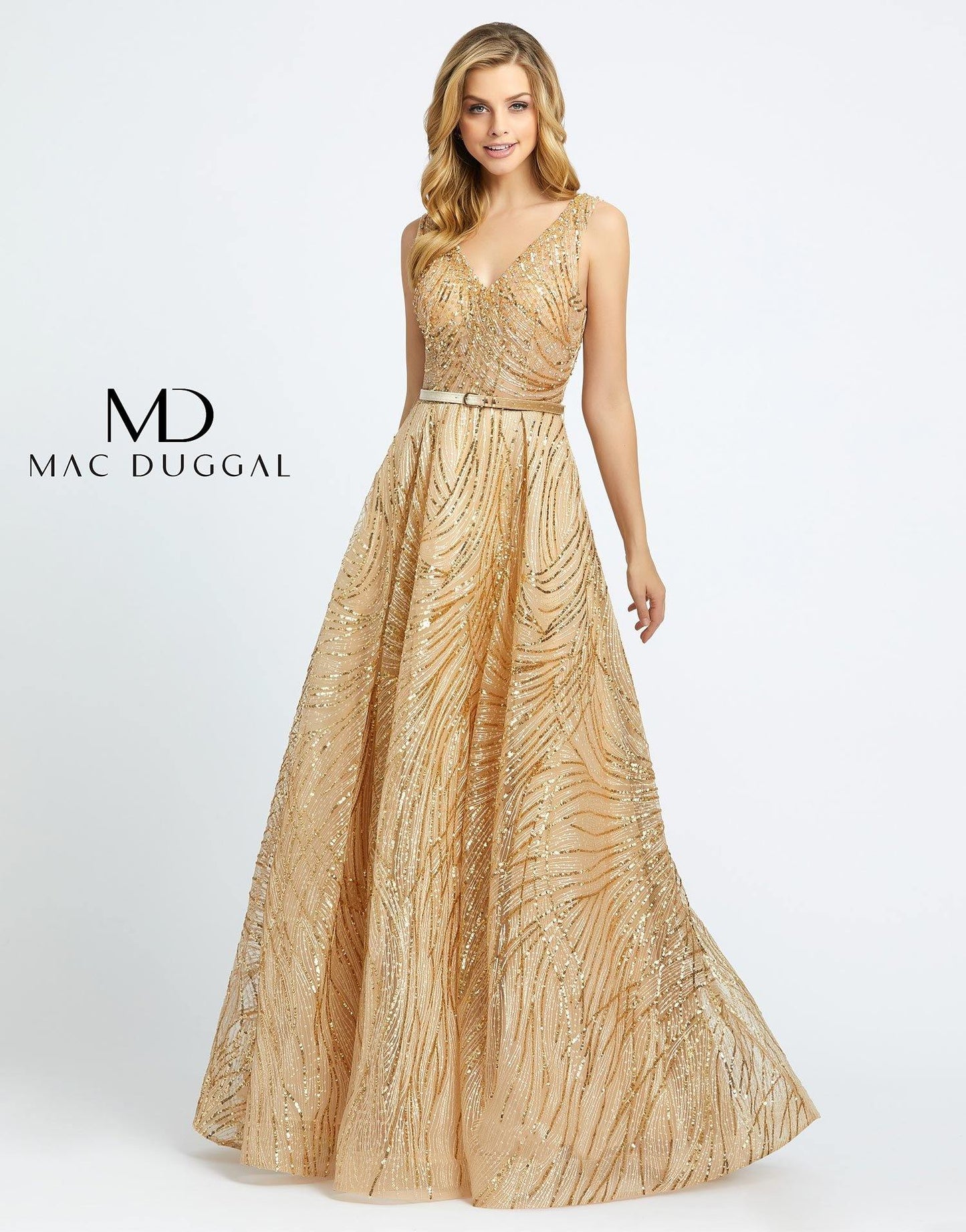 Mac Duggal Prom Long Sleeveless Ball Gown 20114H - The Dress Outlet