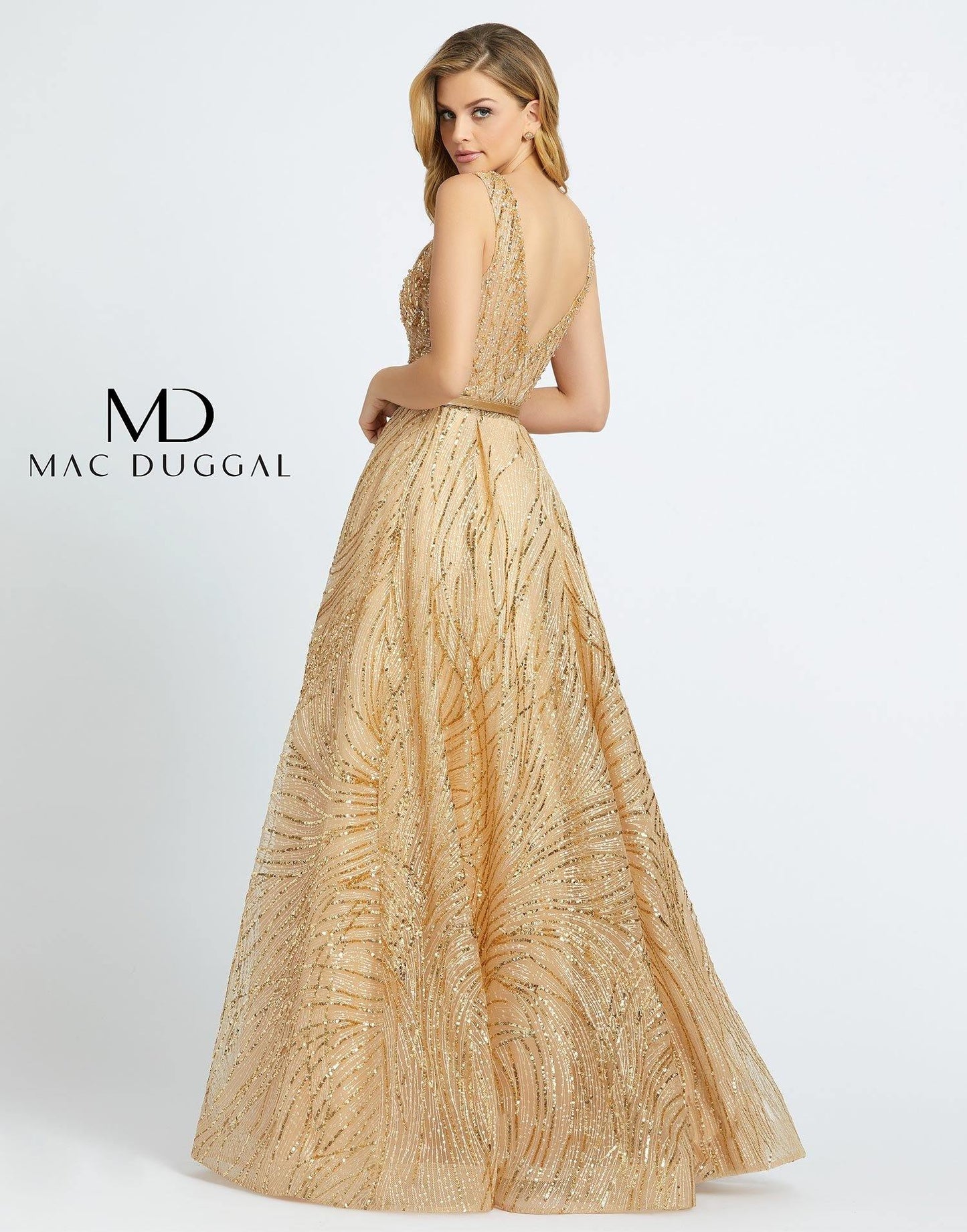 Mac Duggal Prom Long Sleeveless Ball Gown 20114H - The Dress Outlet