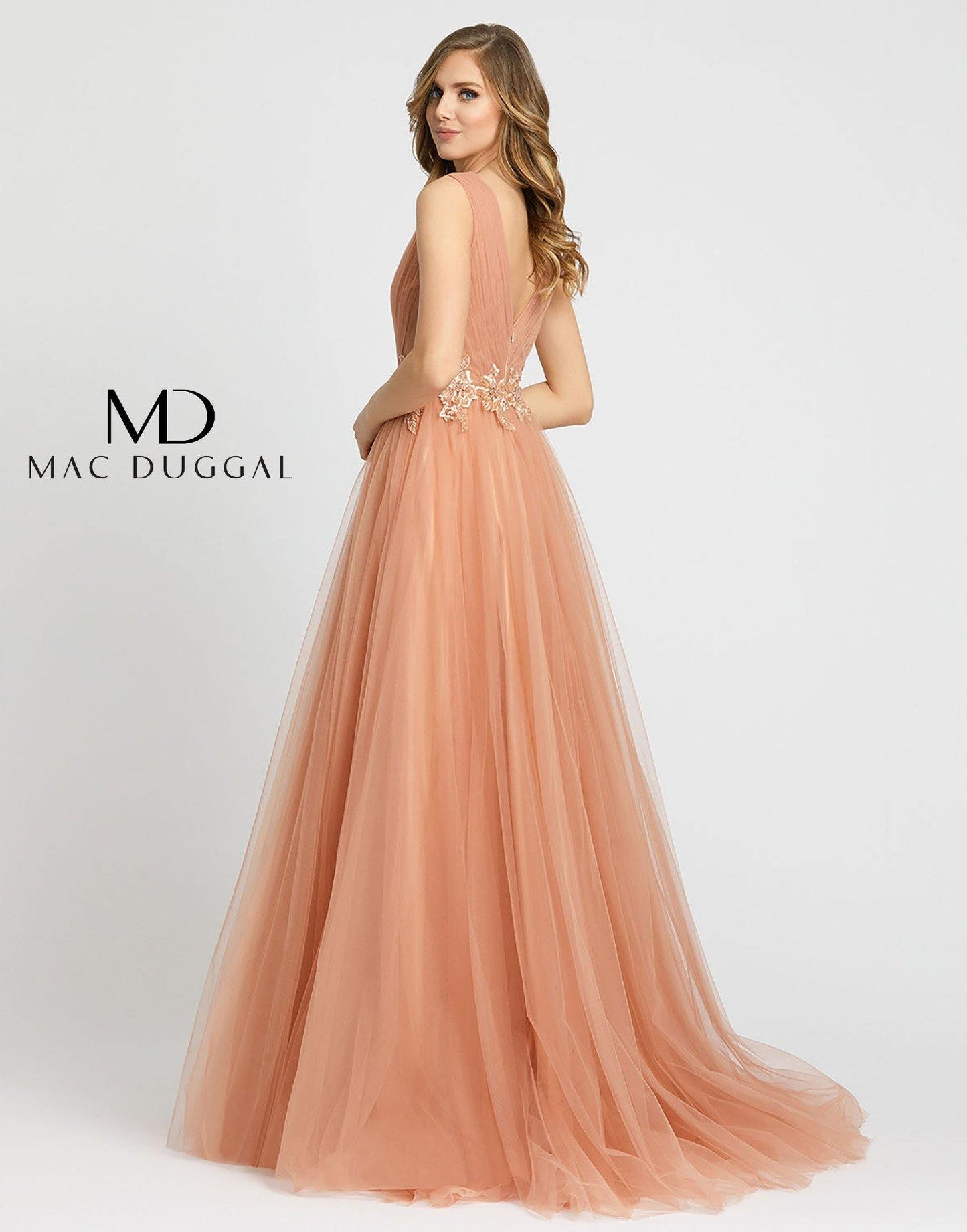 Mac Duggal Prom Long Sleeveless Beaded Dress 20225 - The Dress Outlet