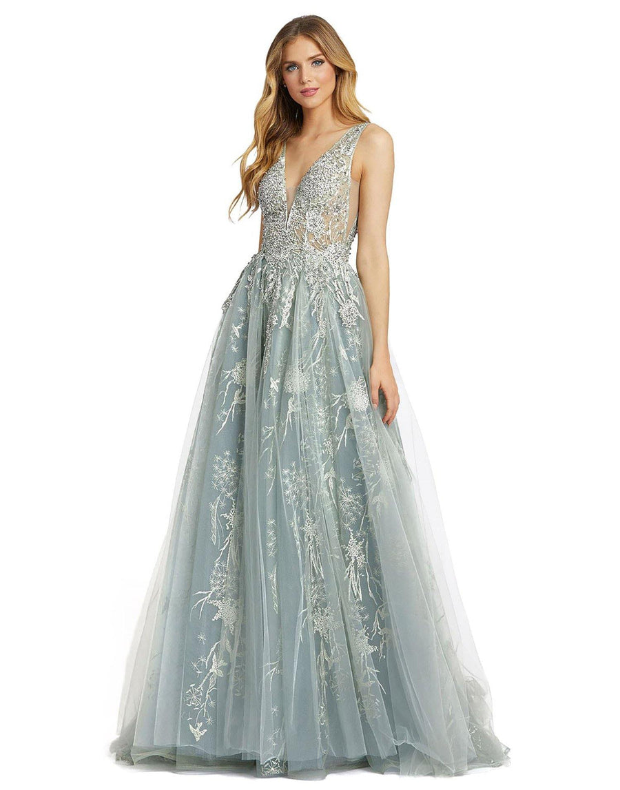 Mac Duggal Prom Long Sleeveless Evening Gown 20220 - The Dress Outlet