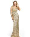 Mac Duggal Prom Long Spaghetti Strap Dress 5055 - The Dress Outlet
