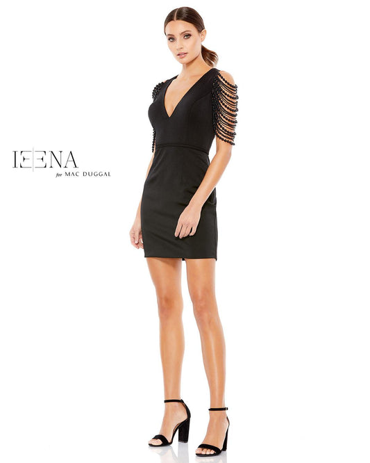 Mac Duggal Short Cocktail Beaded Dress 26526 Sale - The Dress Outlet