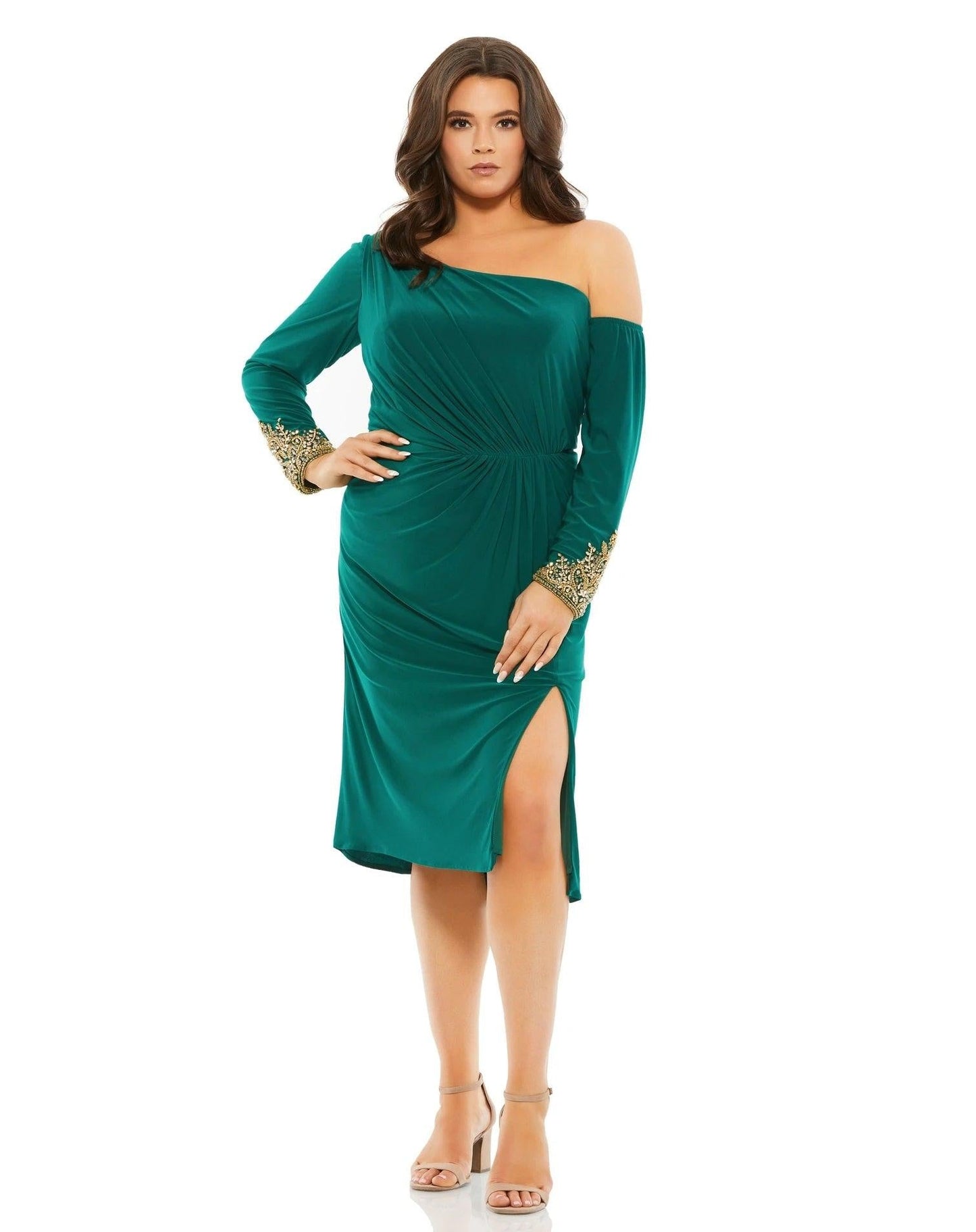 Mac Duggal Short Plus Size Cocktail Dress 67900 - The Dress Outlet