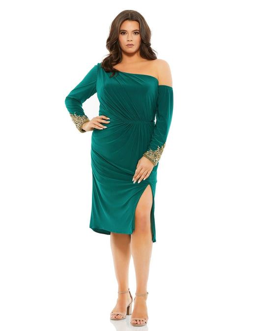 Mac Duggal Short Plus Size Cocktail Dress 67900 - The Dress Outlet