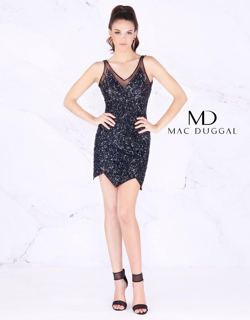 Mac Duggal Short Sleeveless Cocktail Dress 4085N - The Dress Outlet