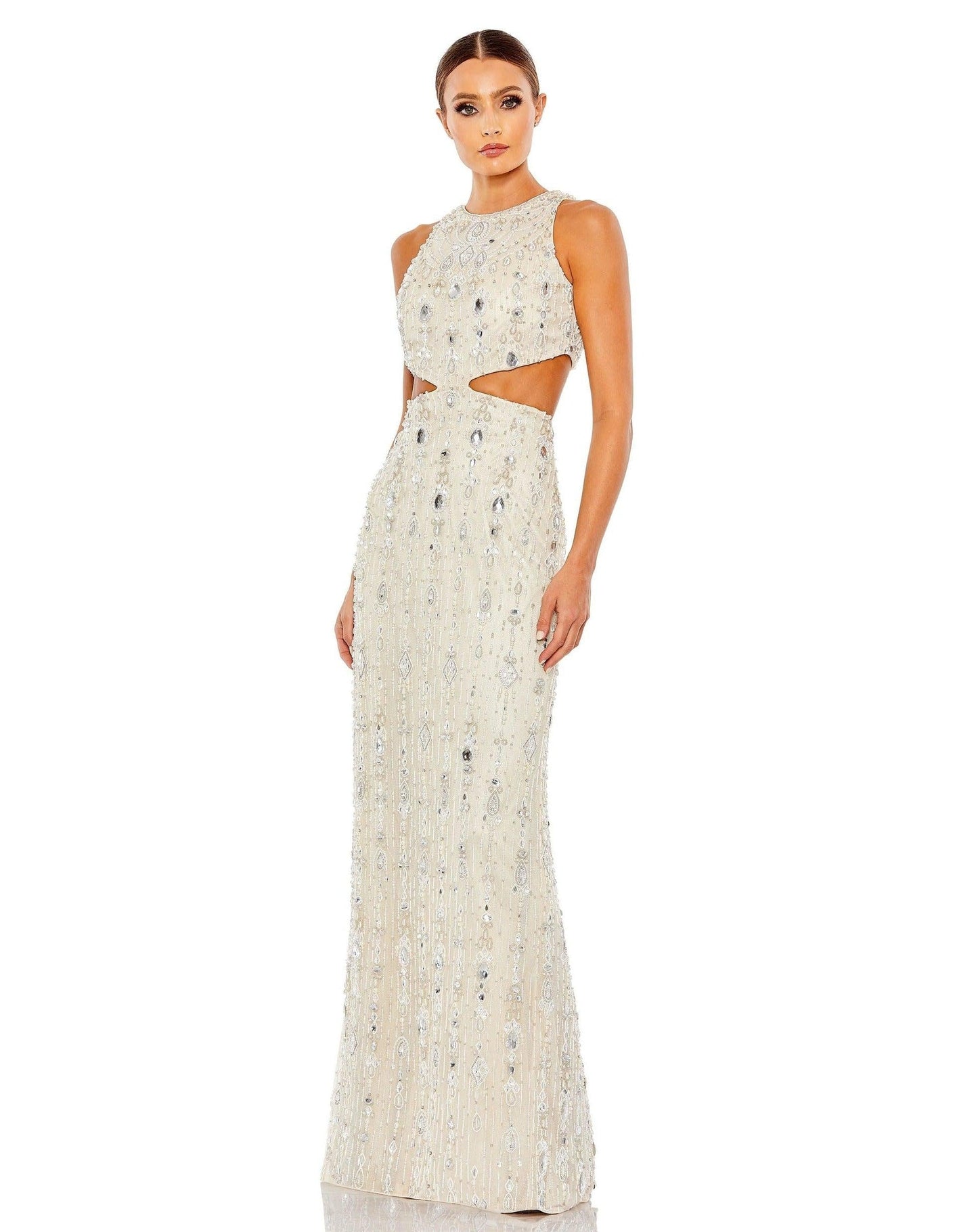 فستان ماك دوجال 5740 الرسمي الطويل بدون أكمام