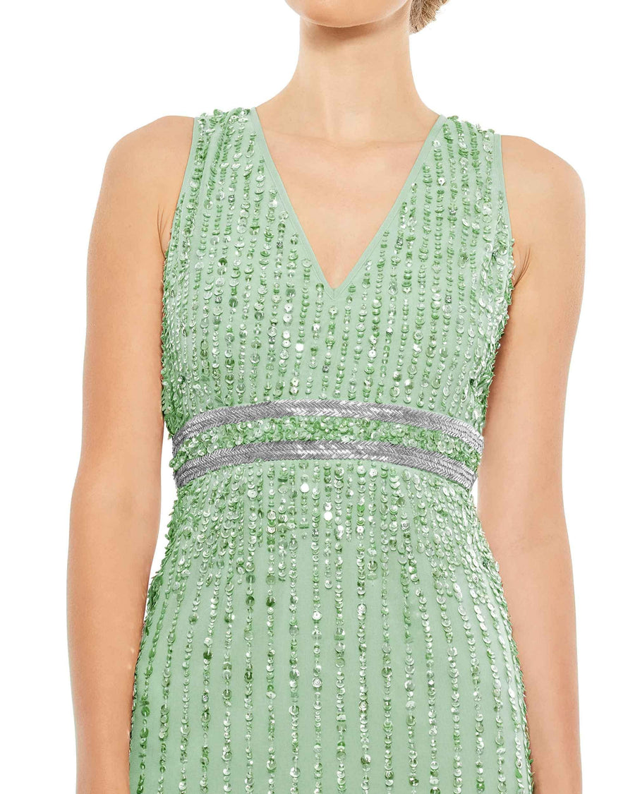 Mac Duggal Sleeveless Short Prom Dress 93606 - The Dress Outlet