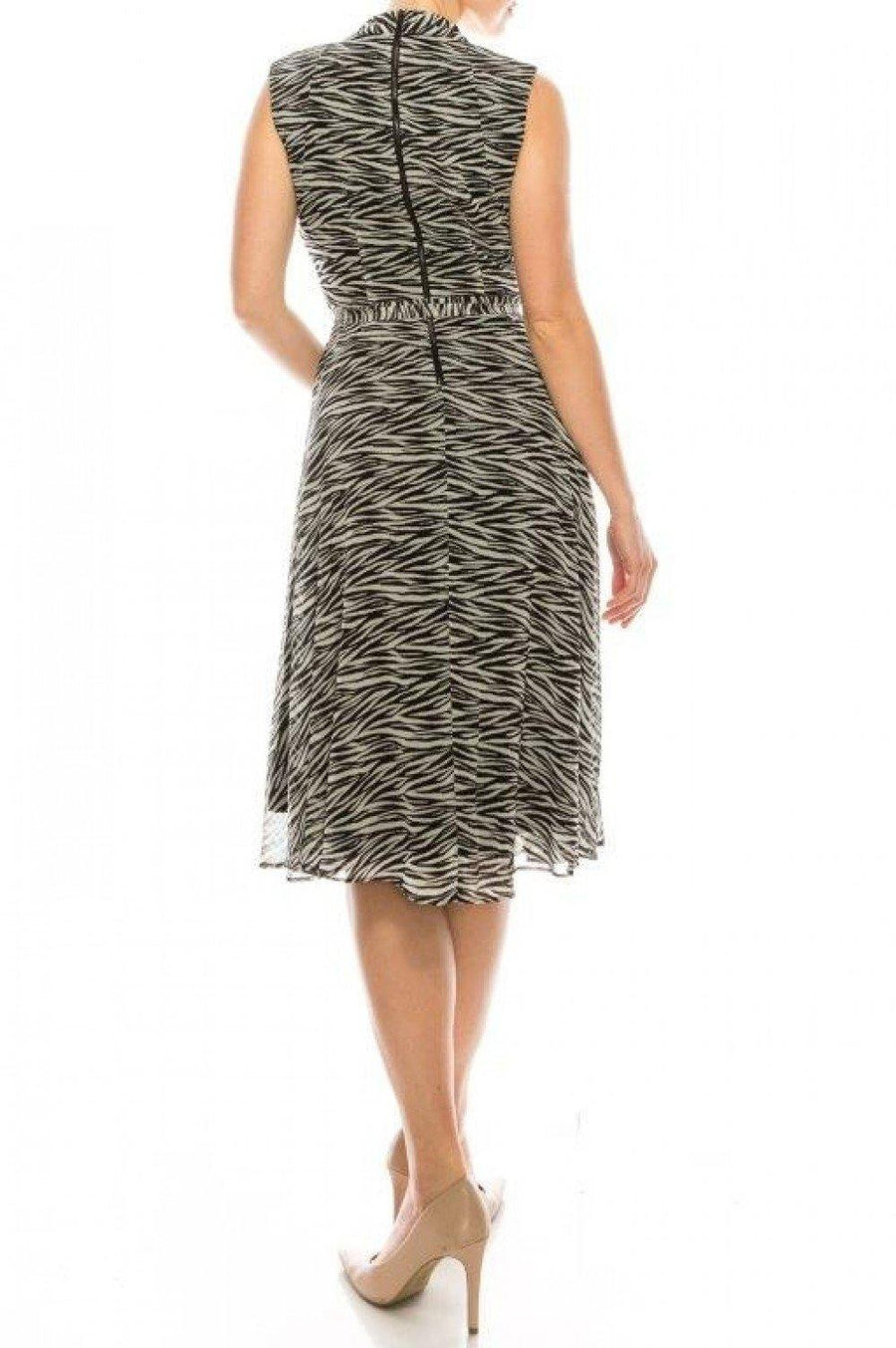 Maison Tara Zebra Print Day Dress - The Dress Outlet