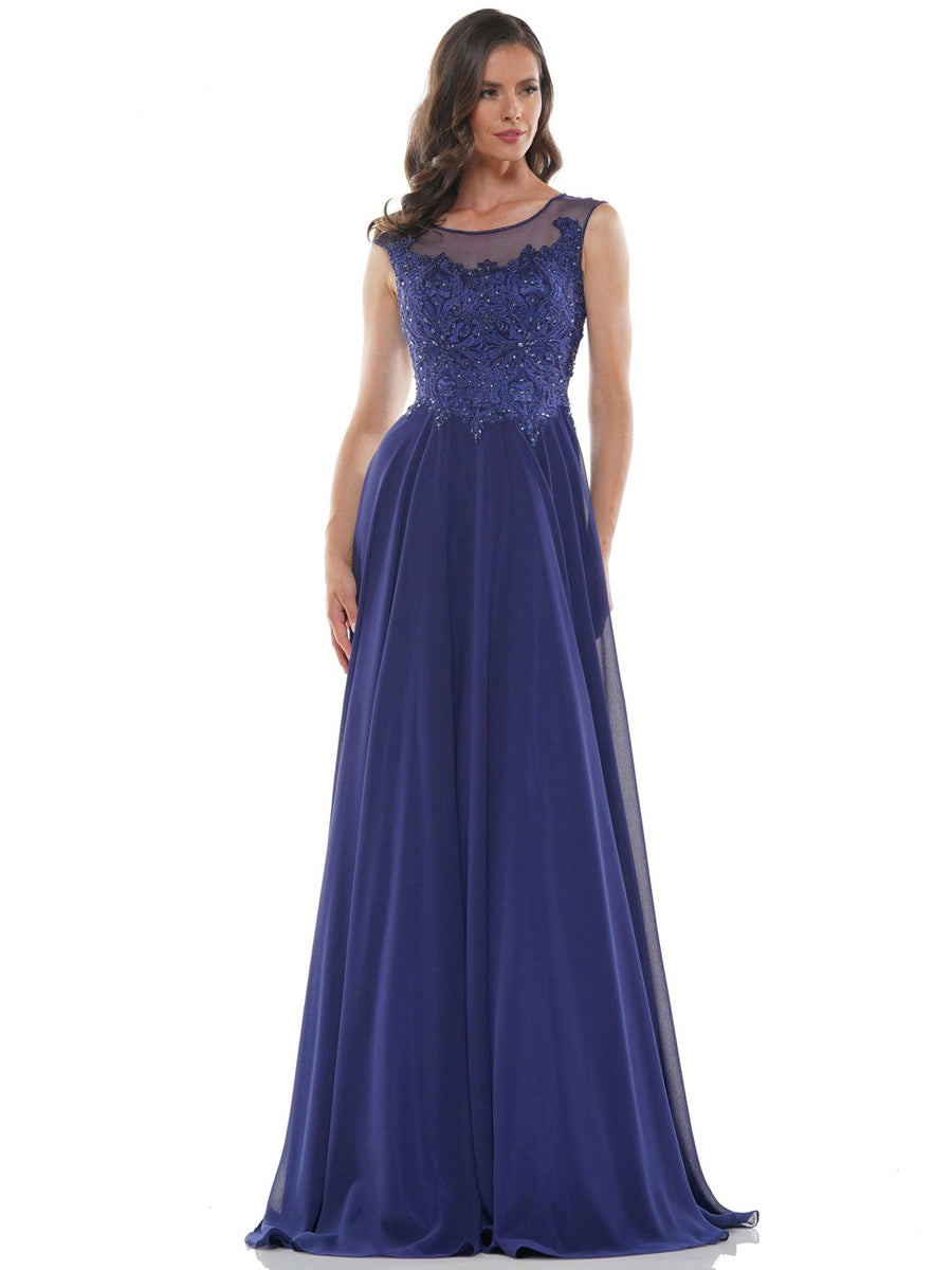 Marsoni Chiffon A Line Long Formal Dress 107 - The Dress Outlet