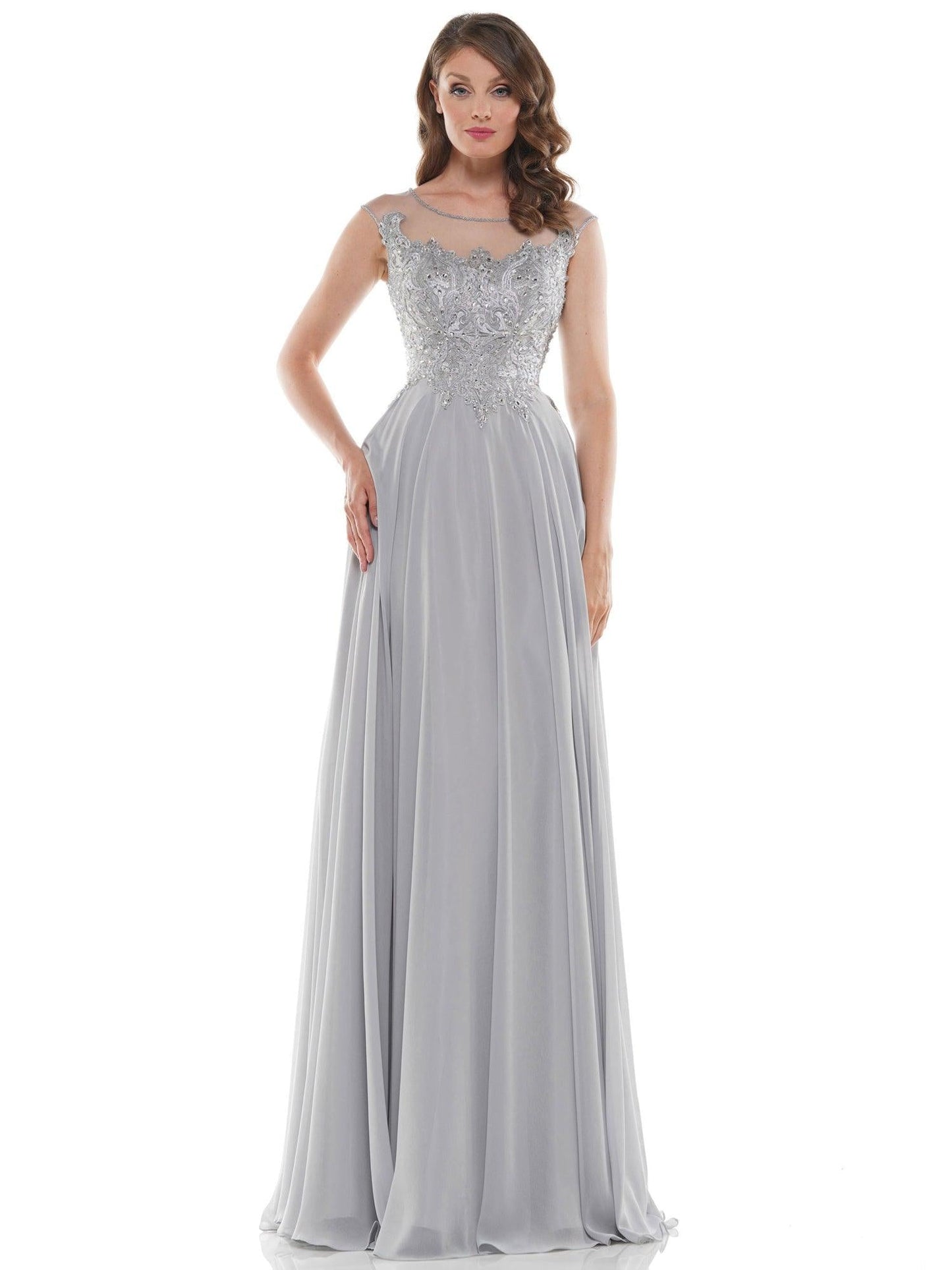 Marsoni Chiffon A Line Long Formal Dress 107 - The Dress Outlet