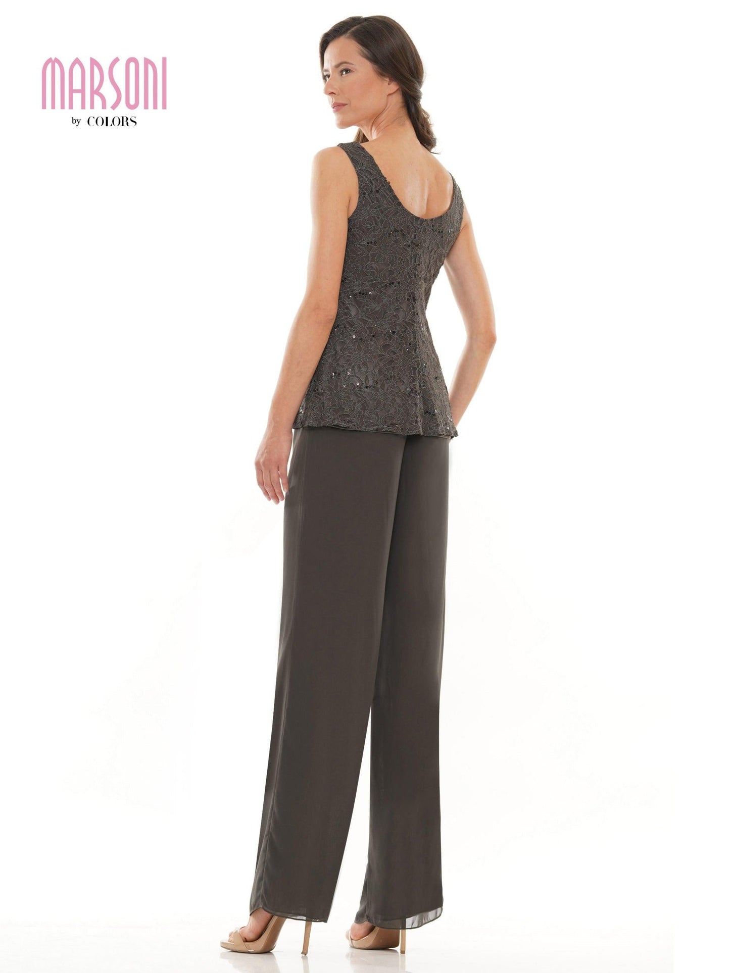 Marsoni Formal Long Sleeve Jacket Pant Suit 305 - The Dress Outlet