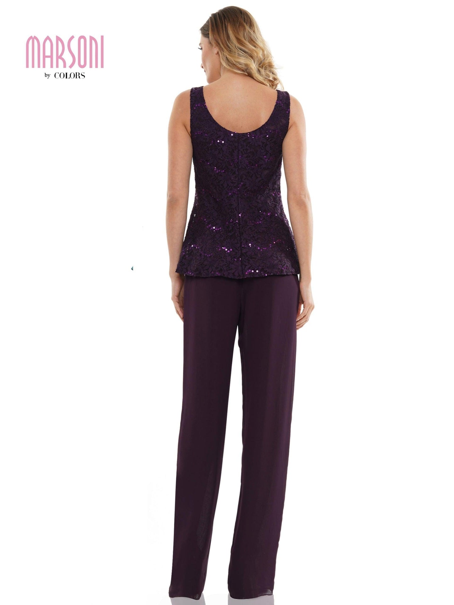 Marsoni Formal Long Sleeve Jacket Pant Suit 305 - The Dress Outlet