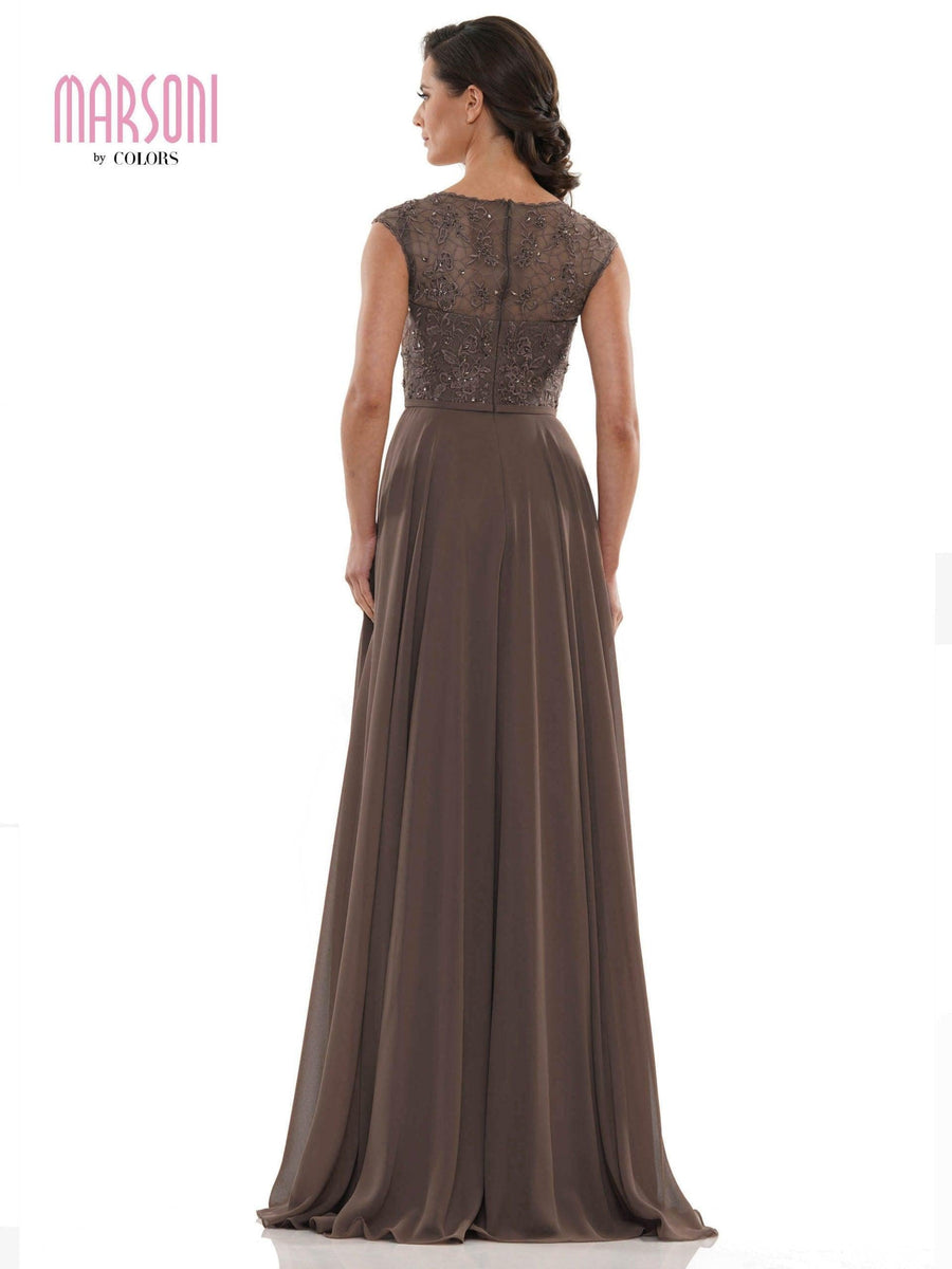 Marsoni Long Cap Sleeve Mother of the Bide Gown 219 - The Dress Outlet