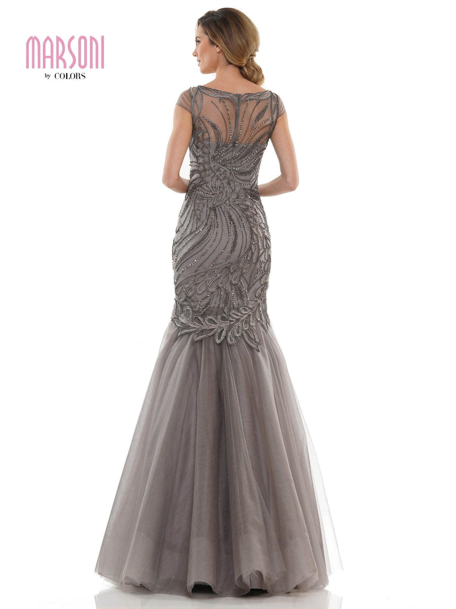 Marsoni Long Formal Mermaid Fitted Dress 1126 - The Dress Outlet