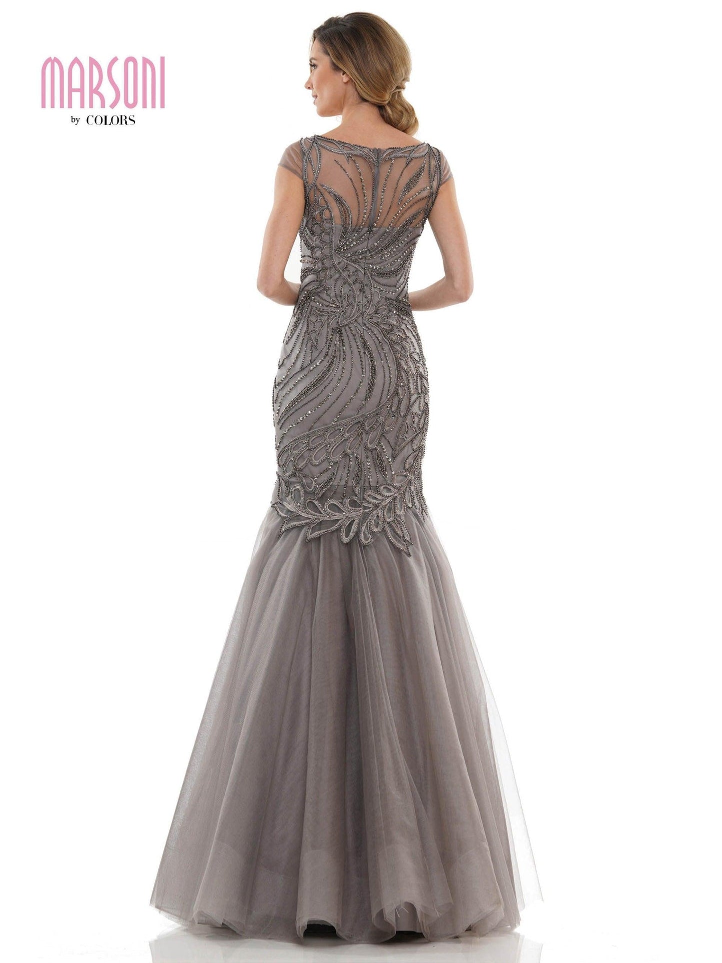 Marsoni Long Formal Mermaid Fitted Dress 1126 - The Dress Outlet