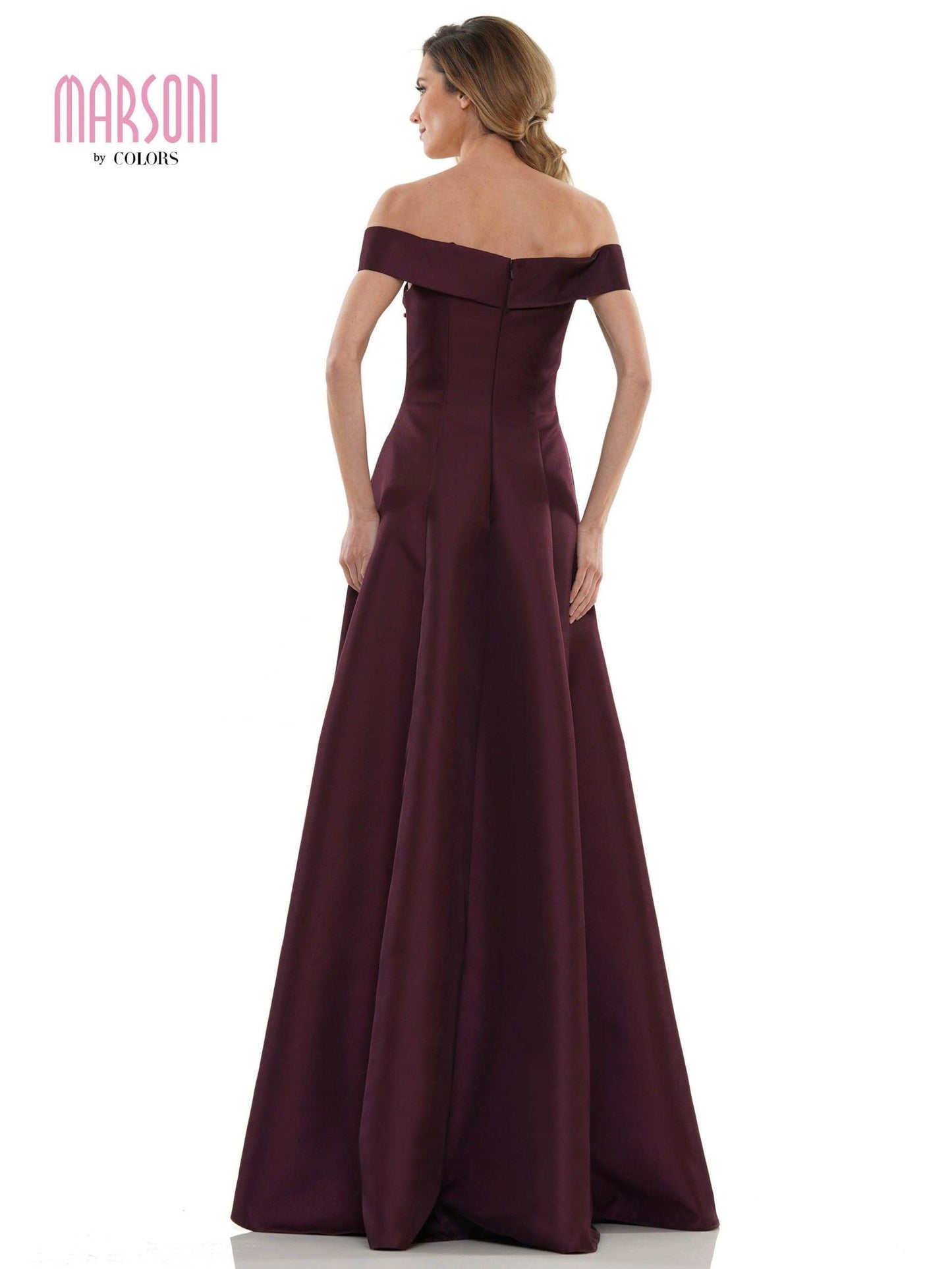 Marsoni Long Formal Off Shoulder Dress 1138 - The Dress Outlet