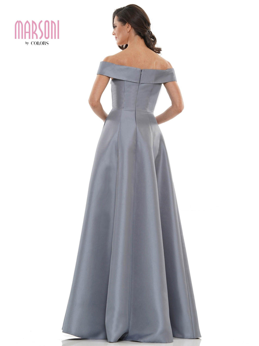 Marsoni Long Formal Off Shoulder Dress 1138 - The Dress Outlet
