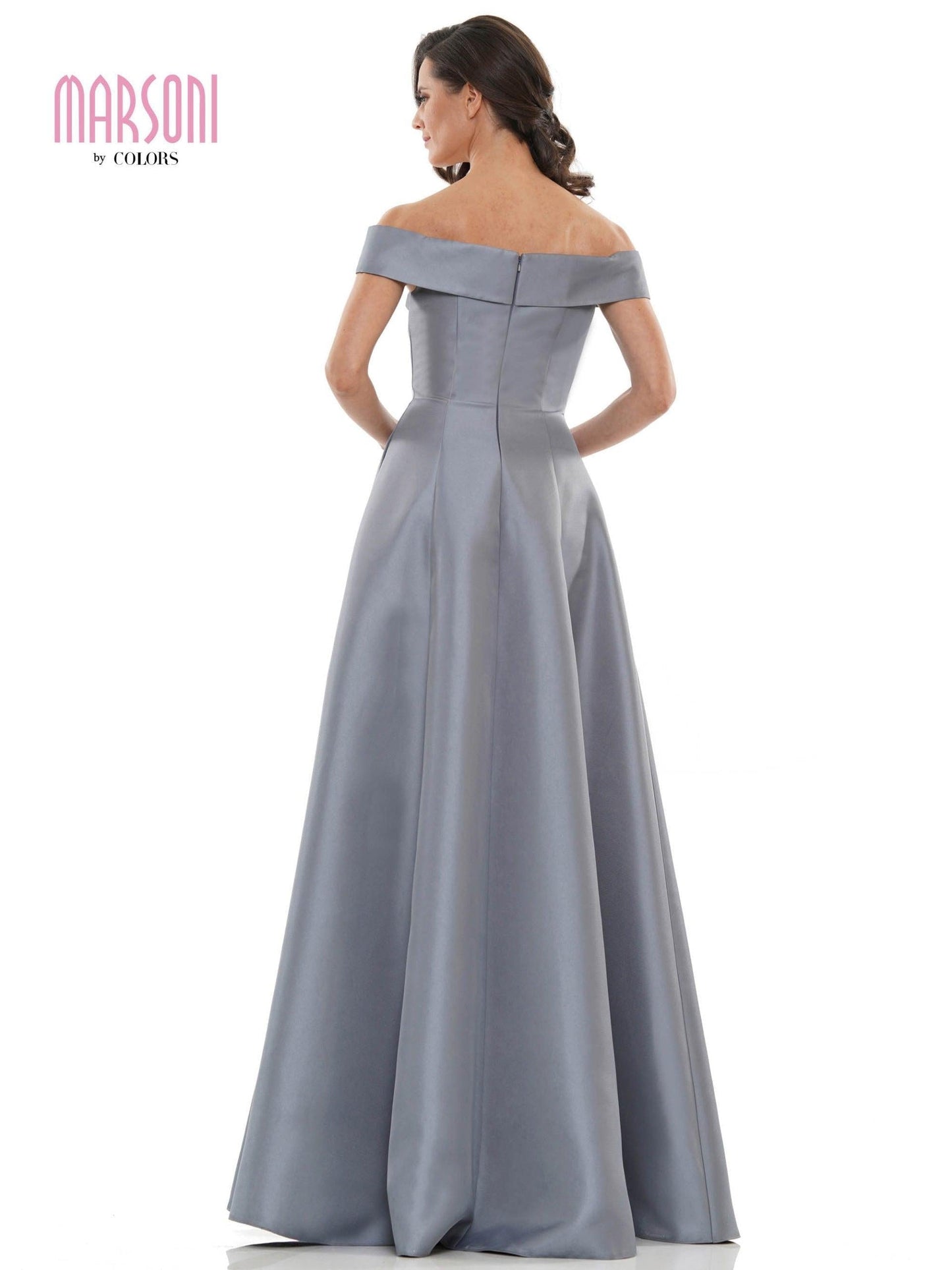 Marsoni Long Formal Off Shoulder Dress 1138 - The Dress Outlet