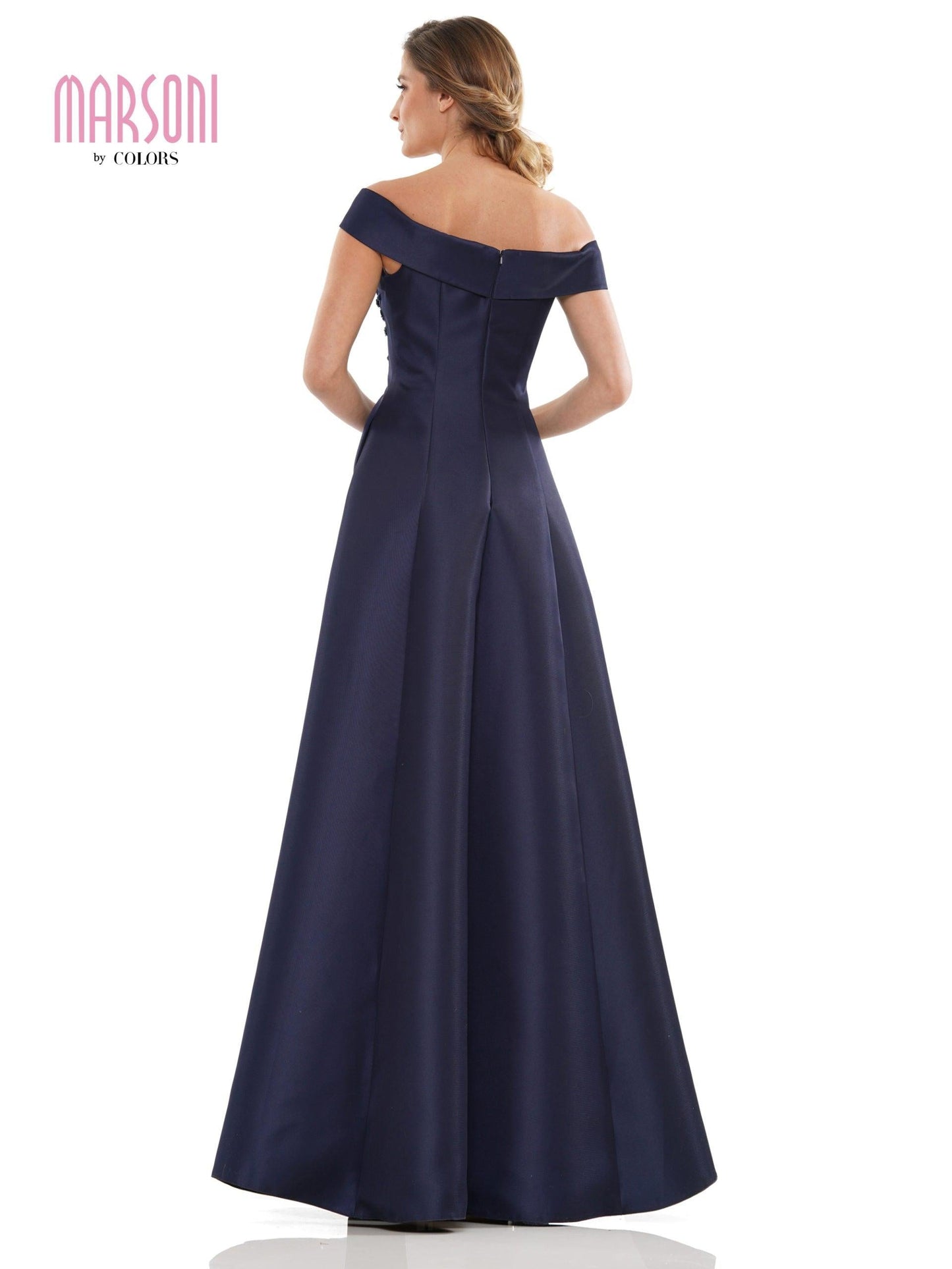 Marsoni Long Formal Off Shoulder Dress 1138 - The Dress Outlet