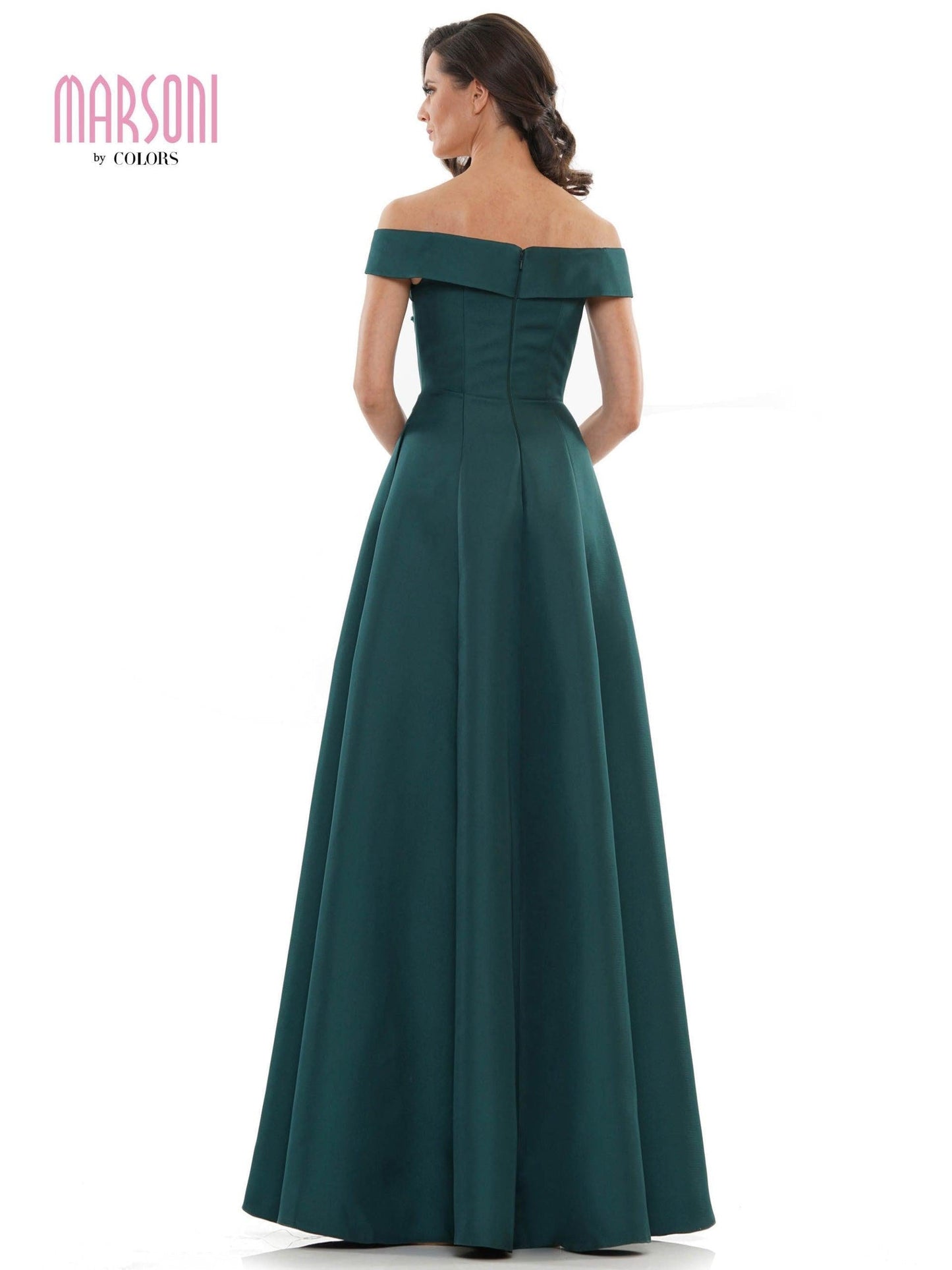 Marsoni Long Formal Off Shoulder Dress 1138 - The Dress Outlet