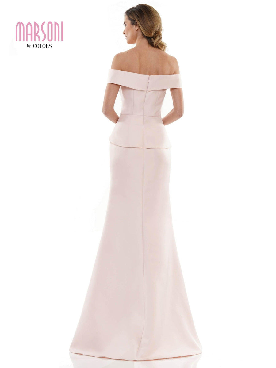 Marsoni Long Formal Off Shoulder Dress 1143 - The Dress Outlet