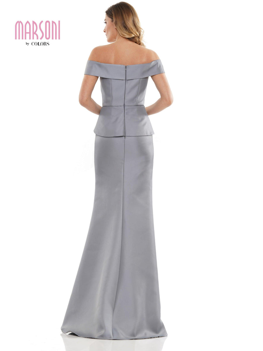 Marsoni Long Formal Off Shoulder Dress 1143 - The Dress Outlet