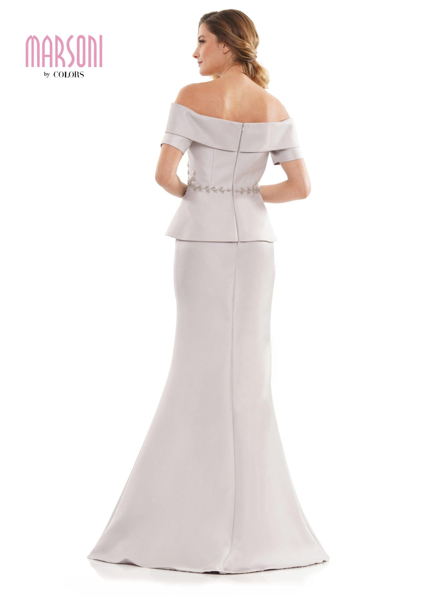 Marsoni Long Formal Off Shoulder Dress 1144 - The Dress Outlet