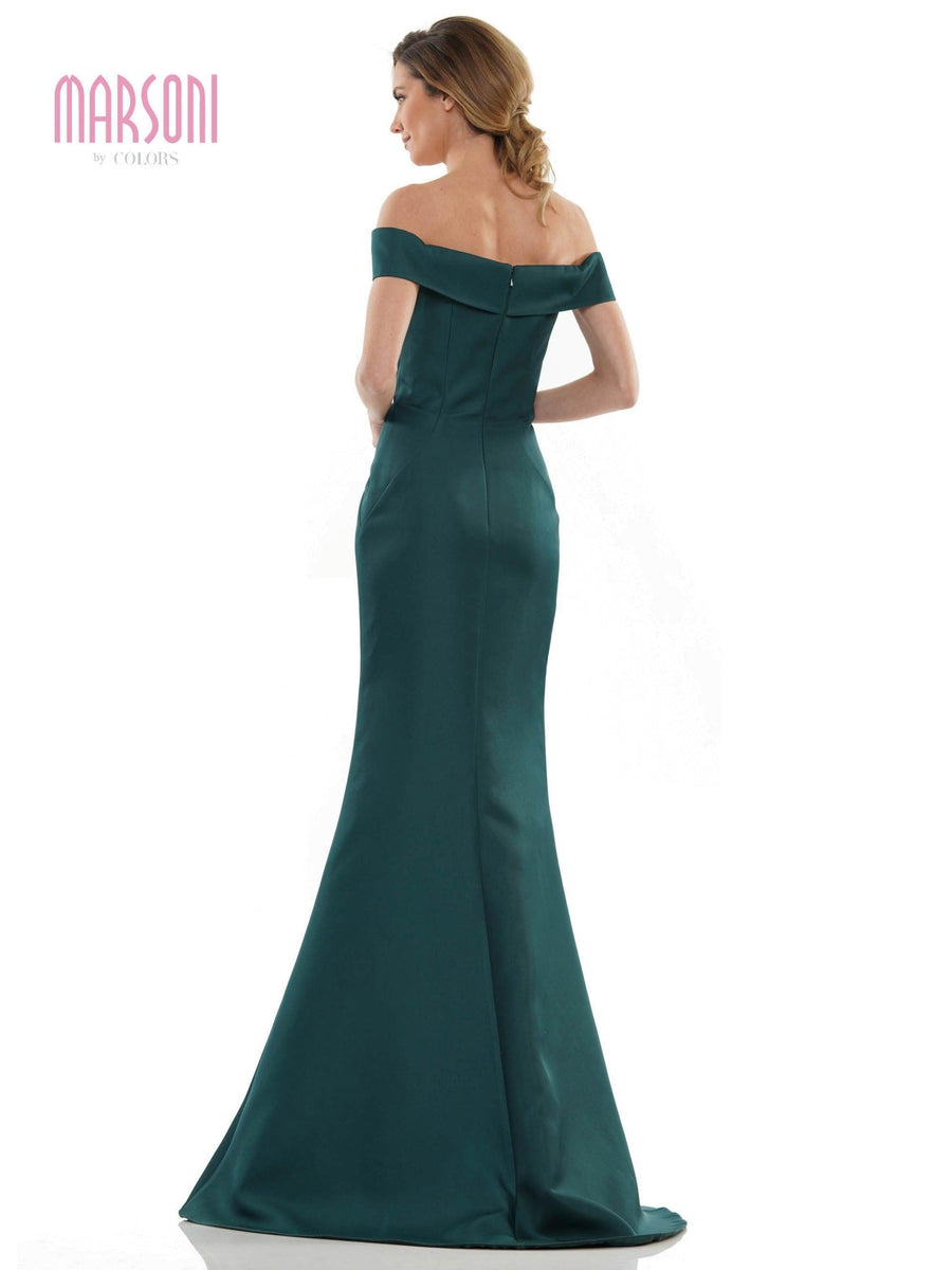 Marsoni Long Formal Off Shoulder Mermaid Dress 1142 - The Dress Outlet