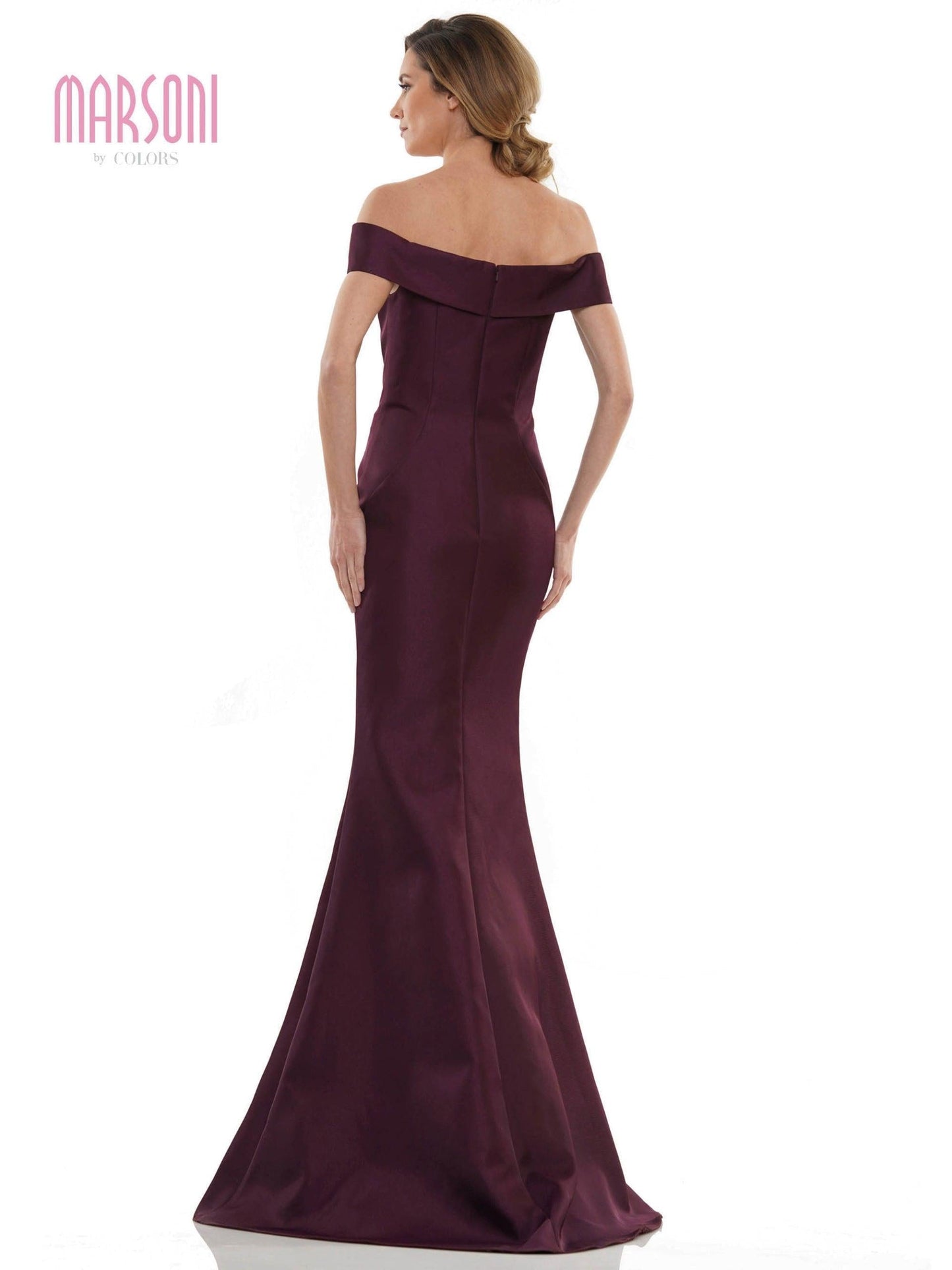 Marsoni Long Formal Off Shoulder Mermaid Dress 1142 - The Dress Outlet