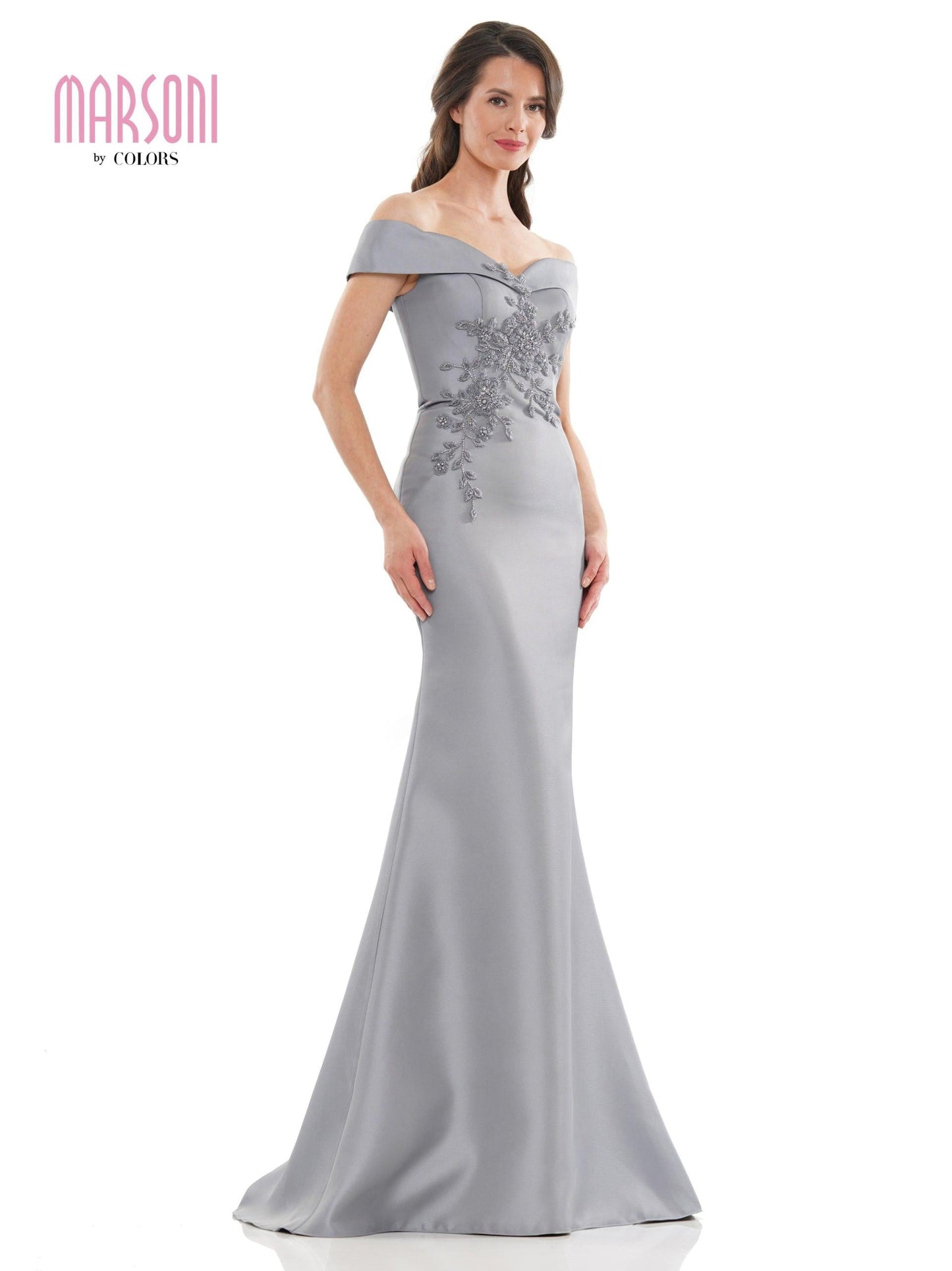 Marsoni Long Formal Off Shoulder Mermaid Dress 1142 - The Dress Outlet