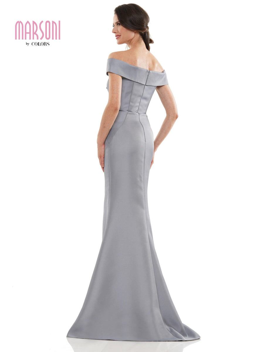 Marsoni Long Formal Off Shoulder Mermaid Dress 1142 - The Dress Outlet