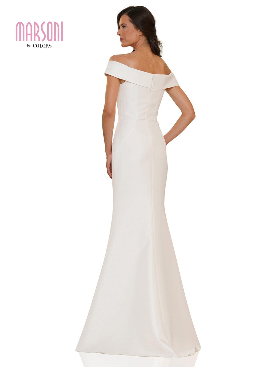 Marsoni Long Formal Off Shoulder Mermaid Dress 1142 - The Dress Outlet