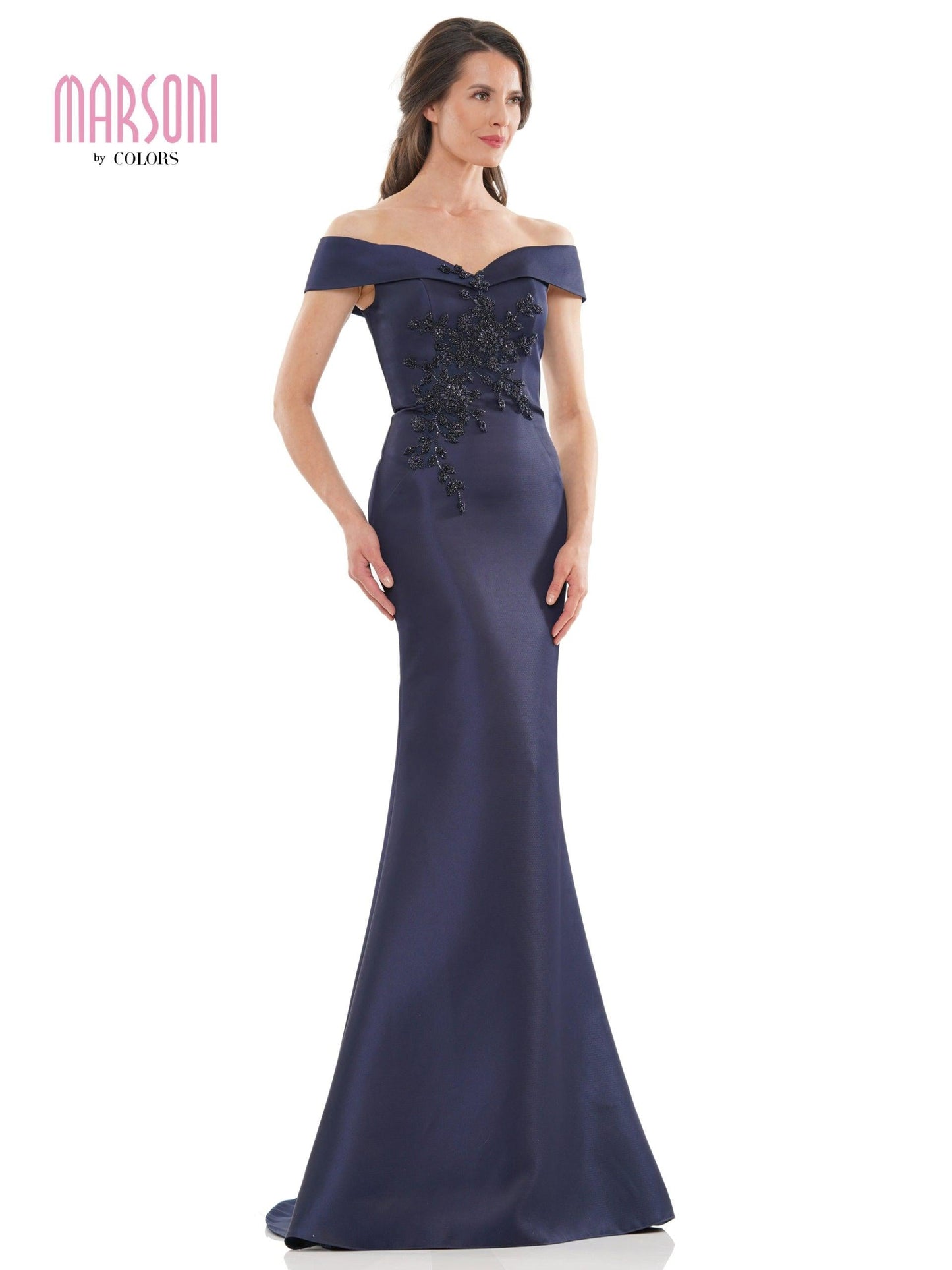 Marsoni Long Formal Off Shoulder Mermaid Dress 1142 - The Dress Outlet